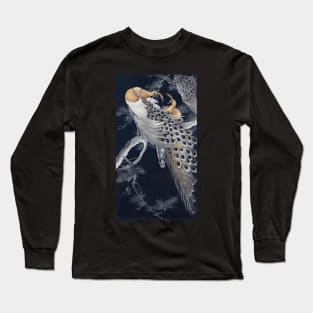 Two peacocks in a tree by Ohara KosonT Long Sleeve T-Shirt